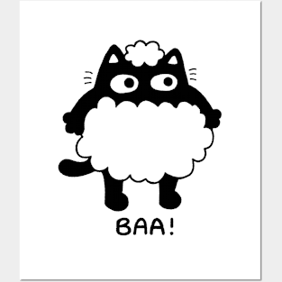 Baa sheep cat Posters and Art